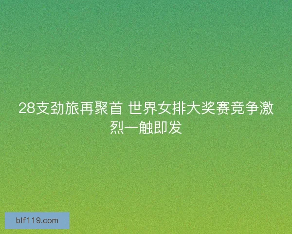 28支劲旅再聚首 世界女排大奖赛竞争激烈一触即发